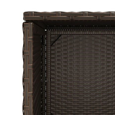 Tuinkast 50x55x115 cm poly rattan bruin