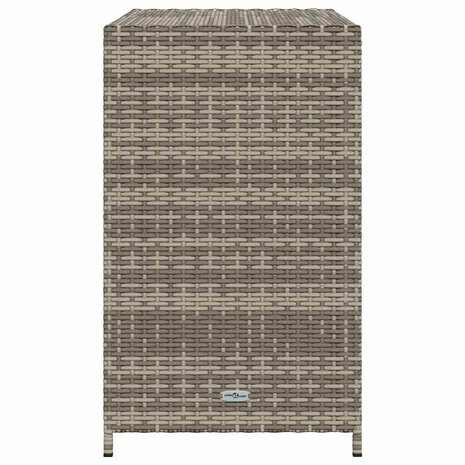 Tuinkast 83x45x76 cm poly rattan grijs