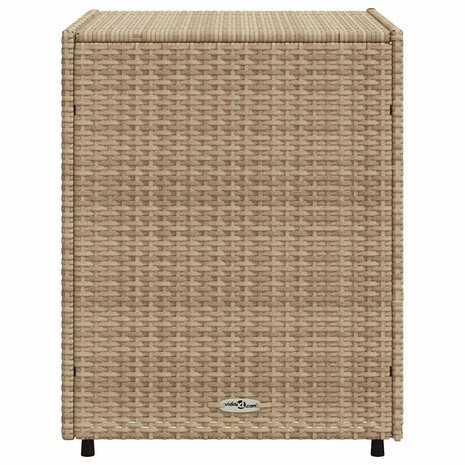 Tuinkast 55x59x69 cm poly rattan beige