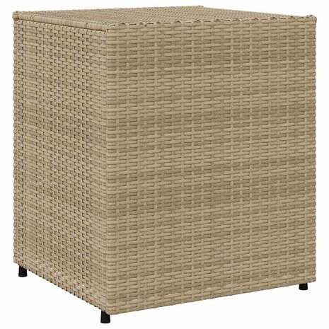 Tuinkast 55x59x69 cm poly rattan beige
