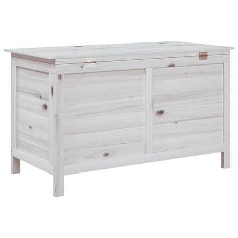 Tuinbox 99x49,5x58,5 cm massief vurenhout wit