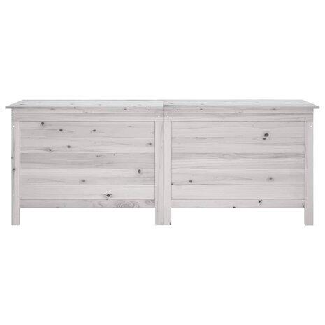 Tuinbox 150x50x56,5 cm massief vurenhout wit