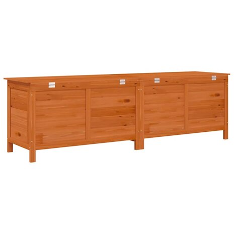 Tuinbox 198,5x50x56,5 cm massief vurenhout bruin