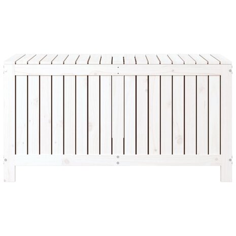 Tuinbox 121x55x64 cm massief grenenhout wit