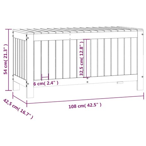 Tuinbox 108x42,5x54 cm massief grenenhout honingbruin