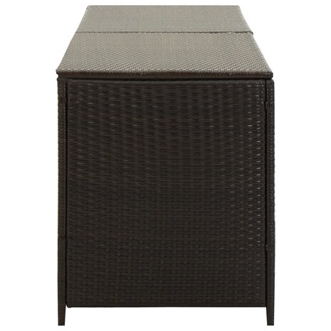 Tuinbox 200x50x60 cm poly rattan bruin