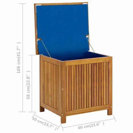 Tuinbox 60x50x58 cm massief acaciahout
