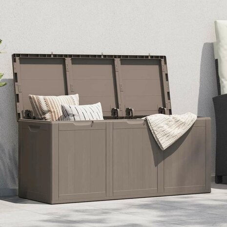 Tuinbox 270 L PP houtlook bruin