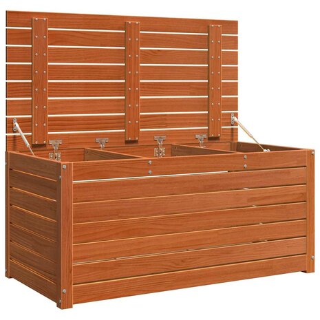 Tuinopslagdoos Wasbruin 101 x 50.5 x 46.5 cm Massief grenenhout