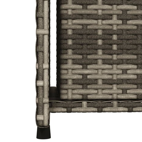 Tuinkast 50x55x115 cm poly rattan grijs