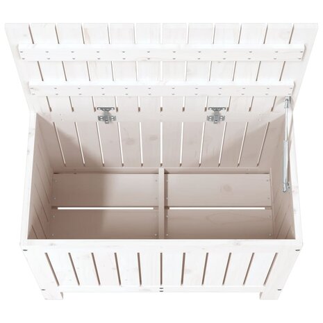 Tuinbox 76x42,5x54 cm massief grenenhout wit