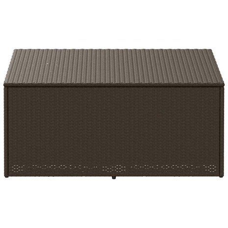 Tuinbox 110x50x58 cm poly rattan bruin