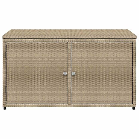 Tuinkast 110x55x60,5 cm poly rattan beige