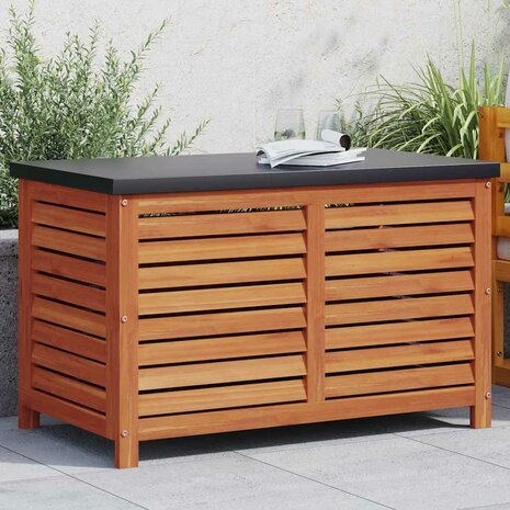 Tuinbox 90x48x55 cm massief eucalyptushout
