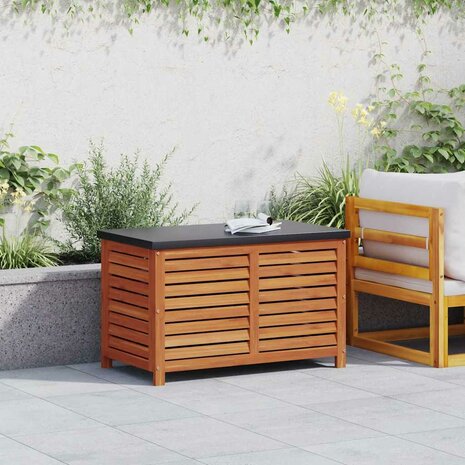 Tuinbox 90x48x55 cm massief eucalyptushout