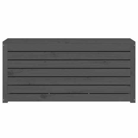 Tuinbox 101x50,5x46,5 cm massief grenenhout grijs