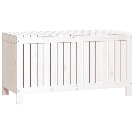 Tuinbox 115x49x60 cm massief grenenhout wit