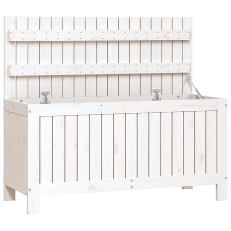 Tuinbox 108x42,5x54 cm massief grenenhout wit
