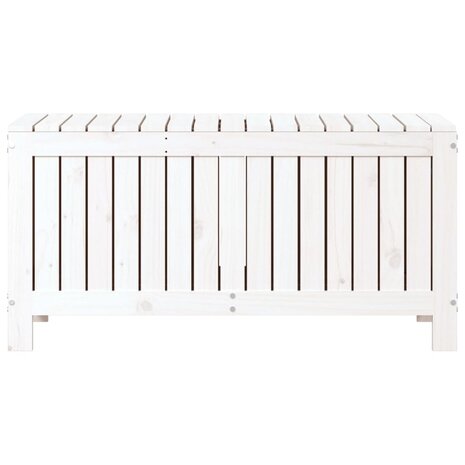 Tuinbox 108x42,5x54 cm massief grenenhout wit