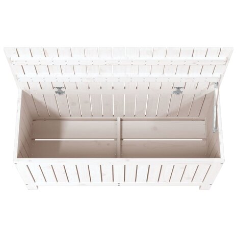 Tuinbox 108x42,5x54 cm massief grenenhout wit
