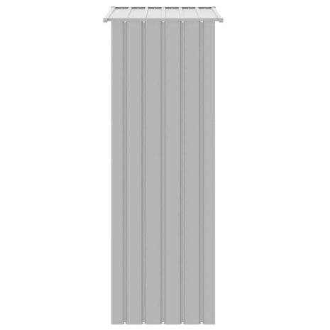 Vogelkooi 115x78x200 cm gegalvaniseerd staal grijs