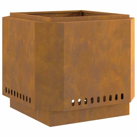 Vuurkorf Bruin 58 x 58 x 51 cm Cortenstaal