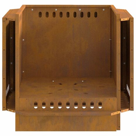 Vuurkorf Bruin 58 x 58 x 51 cm Cortenstaal