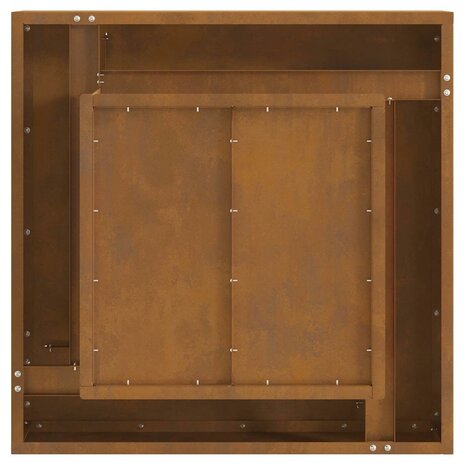 Vuurkorf Bruin 60 x 60 x 30 cm Cortenstaal