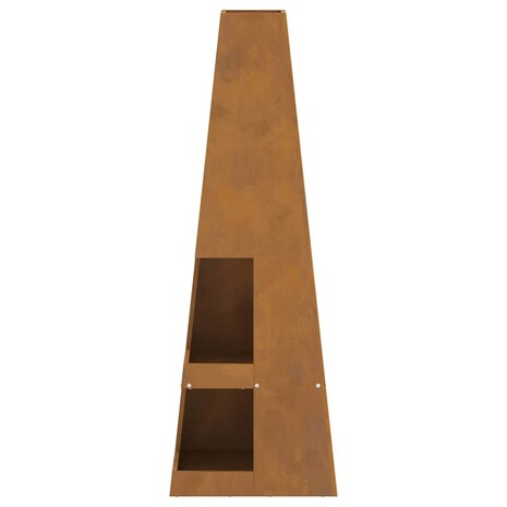 Vuurkorf Bruin 35 x 35 x 100 cm Cortenstaal