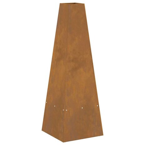 Vuurkorf Bruin 35 x 35 x 100 cm Cortenstaal