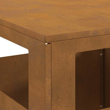Vuurkorf Bruin 35 x 35 x 100 cm Cortenstaal