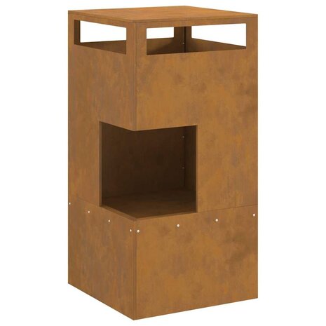 Vuurkorf Bruin 50 x 50 x 100 cm Cortenstaal