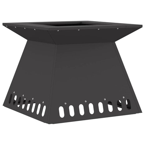 Vuurkorf Zwart 48 x 48 x 40 cm Koudgewalst staal