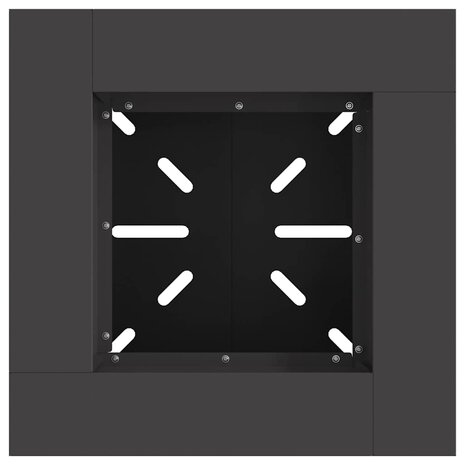 Vuurkorf Zwart 48 x 48 x 40 cm Koudgewalst staal