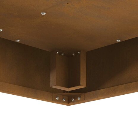 Vuurkorf Bruin 60 x 60 x 30 cm Cortenstaal