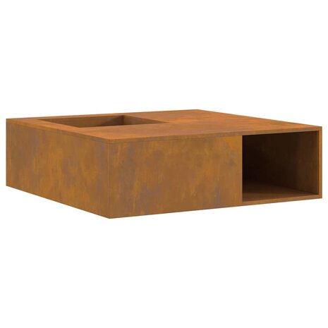 Vuurkorf Bruin 100 x 100 x 30 cm Cortenstaal