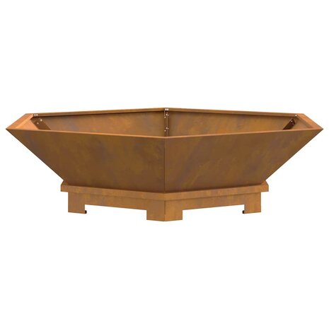 Vuurkorf Bruin 100 x 100 x 28 cm Cortenstaal