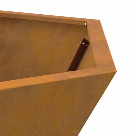 Vuurkorf Bruin 75 x 75 x 28 cm Cortenstaal