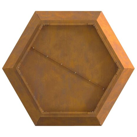 Vuurkorf Bruin 75 x 75 x 28 cm Cortenstaal