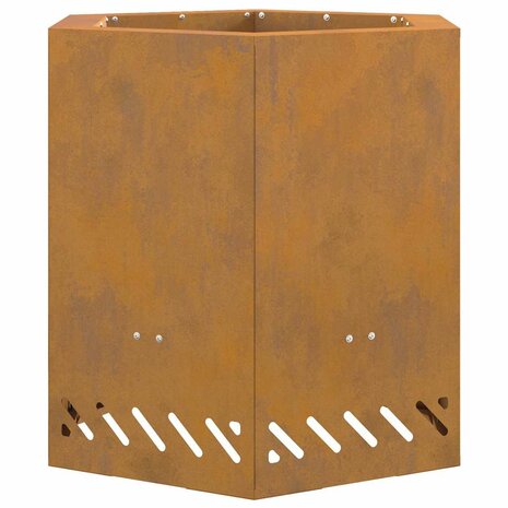 Vuurkorf Bruin 48 x 48 x 51 cm Cortenstaal