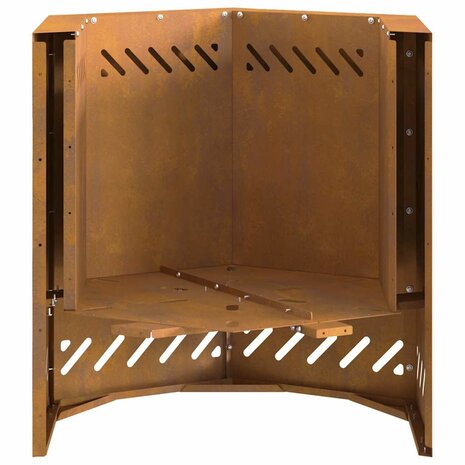 Vuurkorf Bruin 48 x 48 x 51 cm Cortenstaal