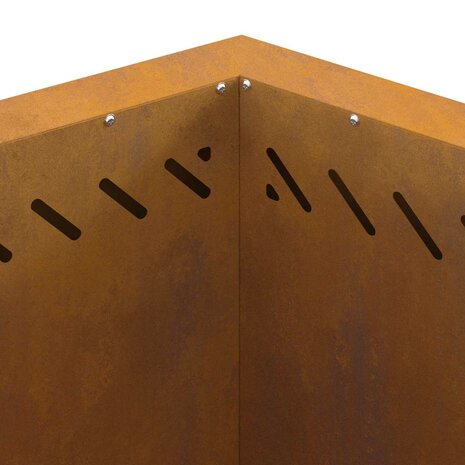 Vuurkorf Bruin 58 x 58 x 51 cm Cortenstaal