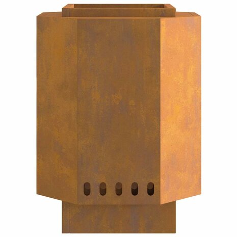 Vuurkorf Bruin 38 x 38 x 51 cm Cortenstaal