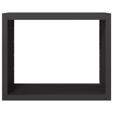 Haardhoutrek 100x40x80 cm staal zwart