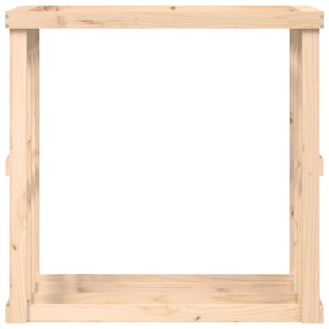Houtblokhouder 108x52x106 cm massief grenenhout