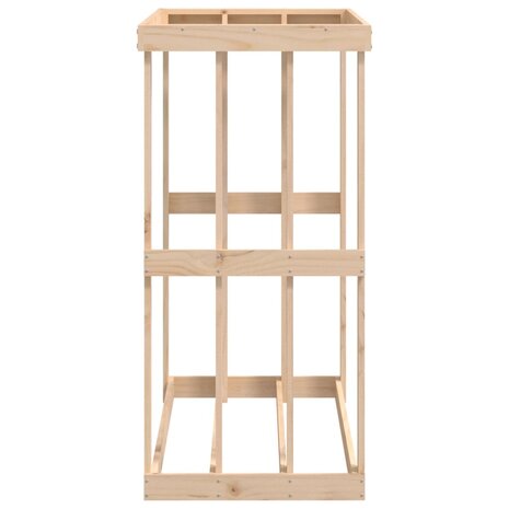 Houtblokhouder 108x52x106 cm massief grenenhout