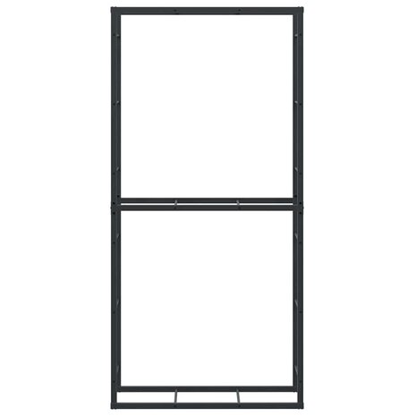Haardhoutrek 100x30x209 cm staal zwart