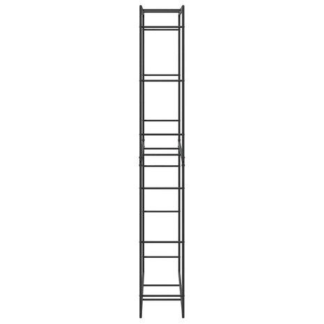 Haardhoutrek 100x30x209 cm staal zwart