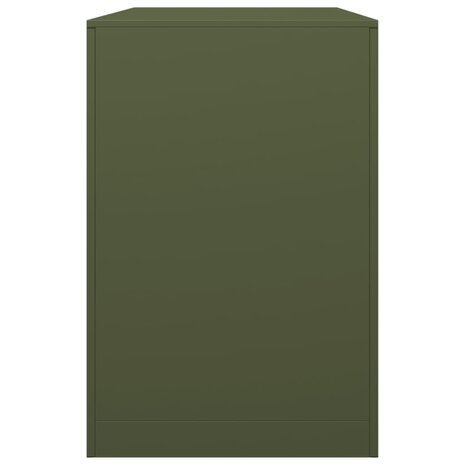 Haardhoutrek 100x40x60 cm staal groen