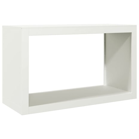 Haardhoutrek 100x40x60 cm staal wit